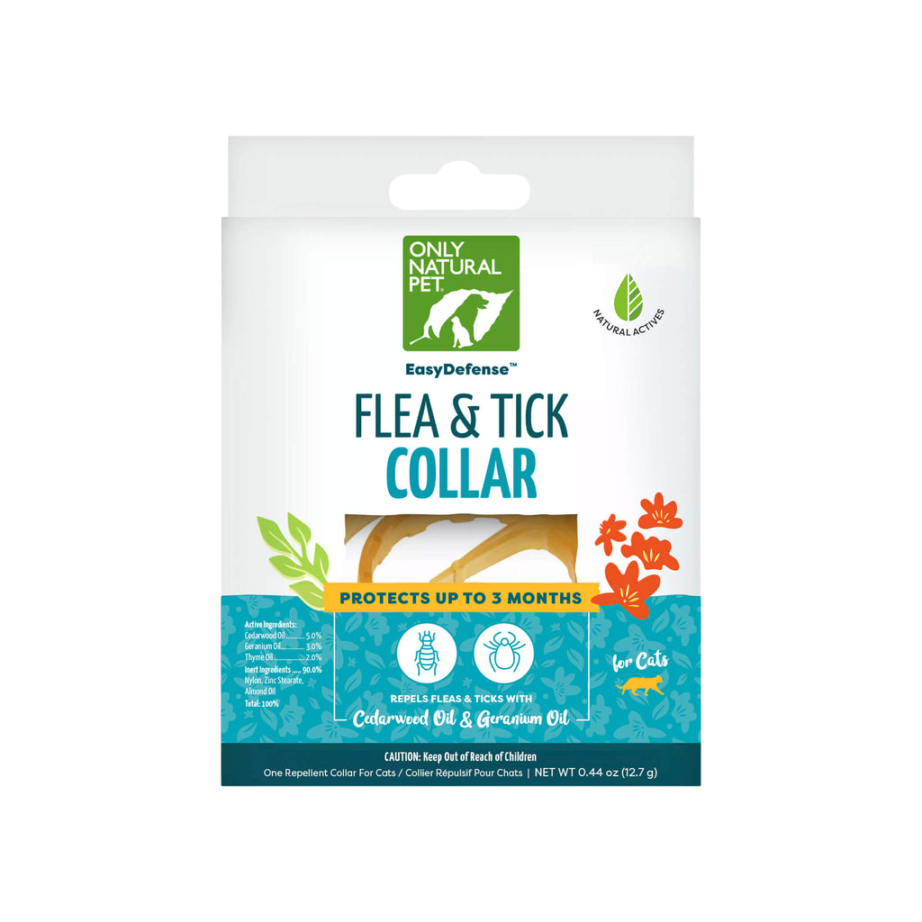 EasyDefense Non-Toxic Flea Tick Collar for Cats Only Natural Pet