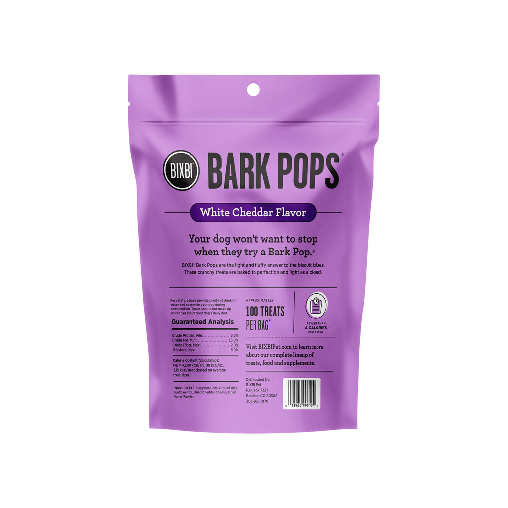 BIXBI Bark Pops Light Crunchy Dog Treats Only Natural Pet