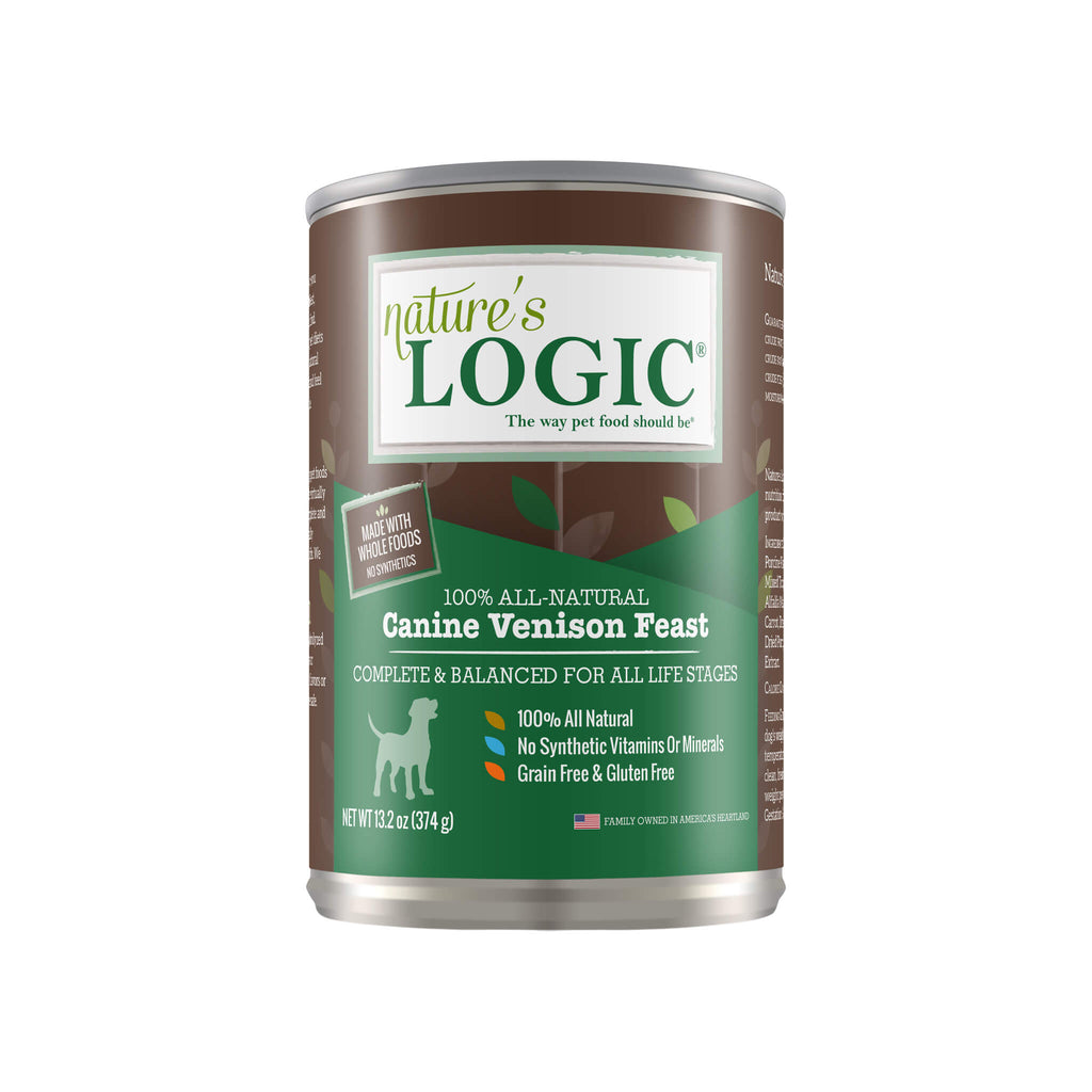 Nature's Logic Canine Venison Feast 13.2 oz Canned Wet Food for