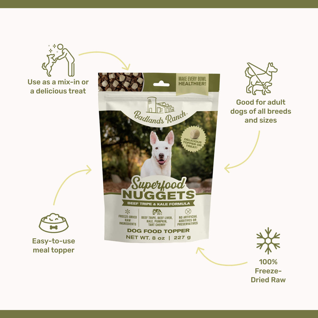Badlands Ranch Superfood Nuggets Dog Food Topper | Only Natural Pet