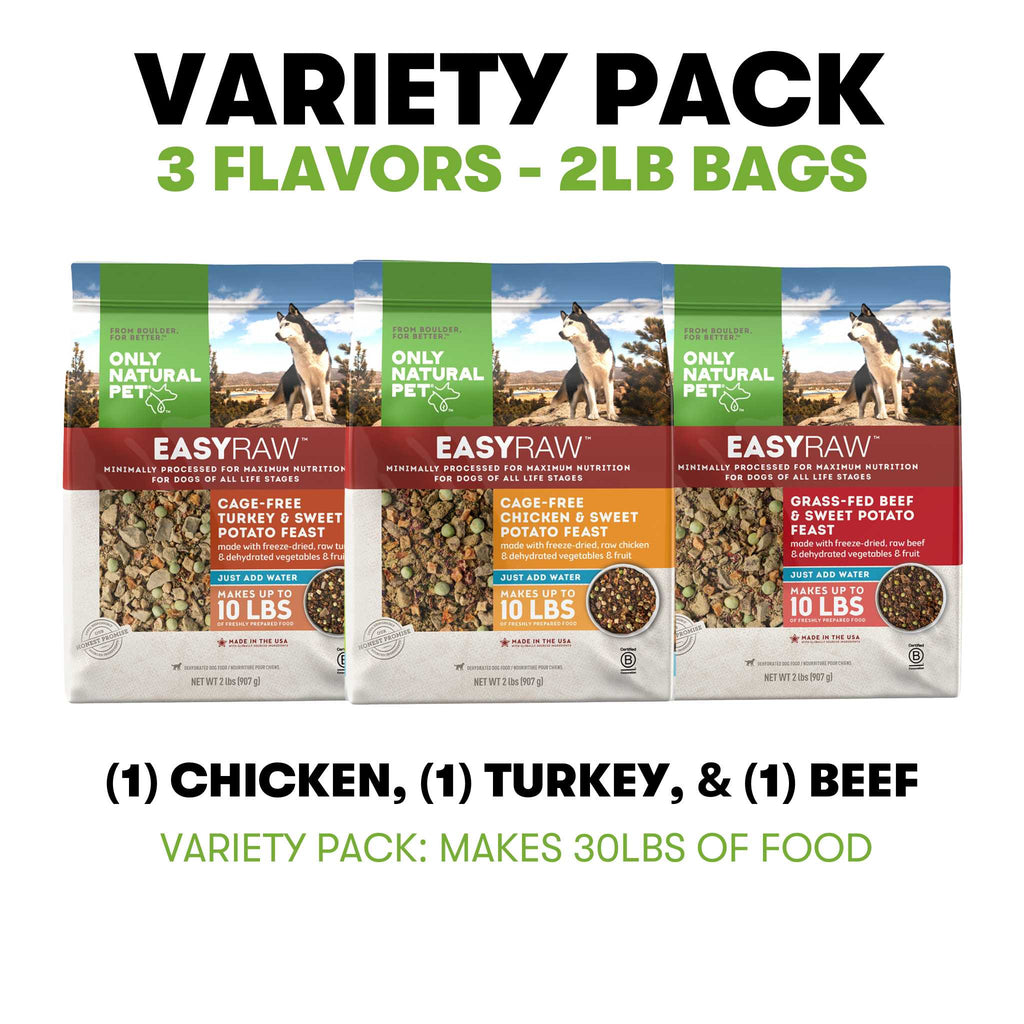 Only Natural Pet EasyRaw Cage-Free Turkey Sweet Potato Feast Dehydrated Dog Food