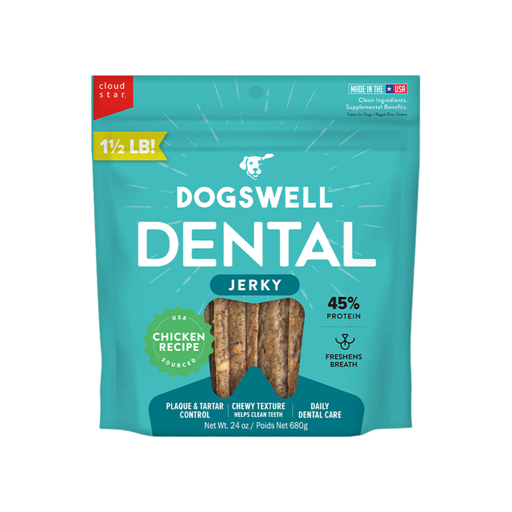 Dogswell Chicken Jerky Dental Treats for Dogs | Only Natural Pet