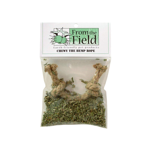 From the Field Chewy the Hemp Rope Organic Catnip Cat Toy Packaged