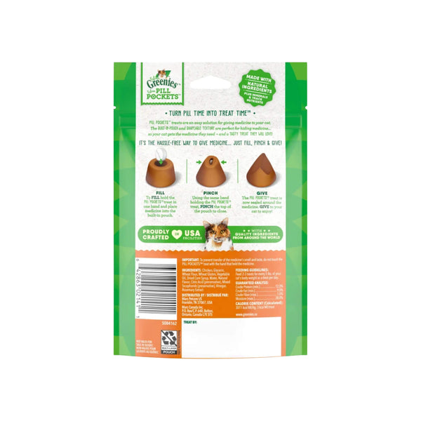 Greenies Pill Pockets for Cats Package Back