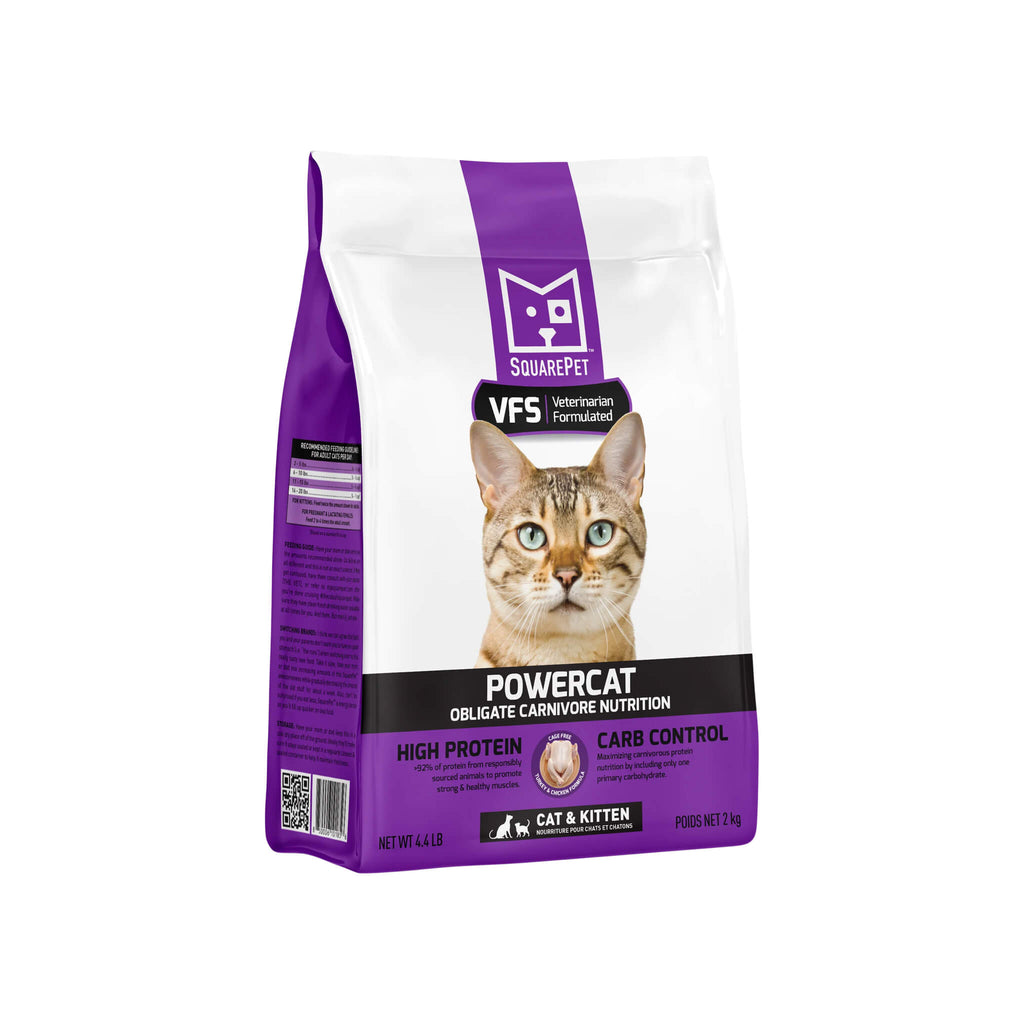 Square Pet VFS Powercat High Protein Dry Cat Food | Only Natural Pet