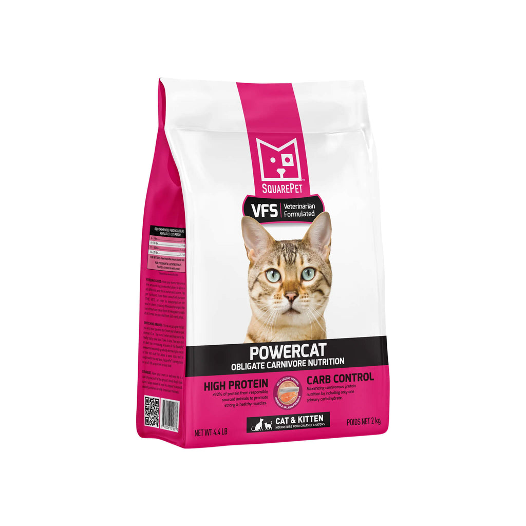 Square Pet VFS Powercat High Protein Dry Cat Food | Only Natural Pet