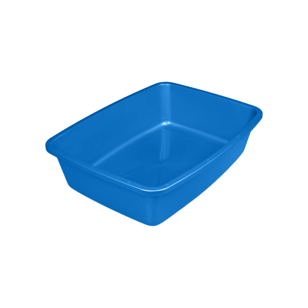 Giant High-Sided Cat Litter Box – Blue, 20.5x17x10 Inches, 1.7 Lbs