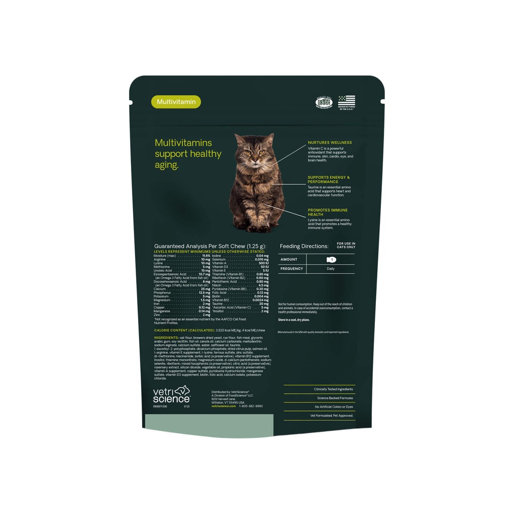 VetriScience Senior 27+ Active Health Multi Vitamin for Senior Cats