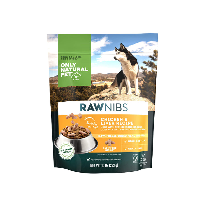 Only Natural Pet Chicken & Liver RawToppers Bag