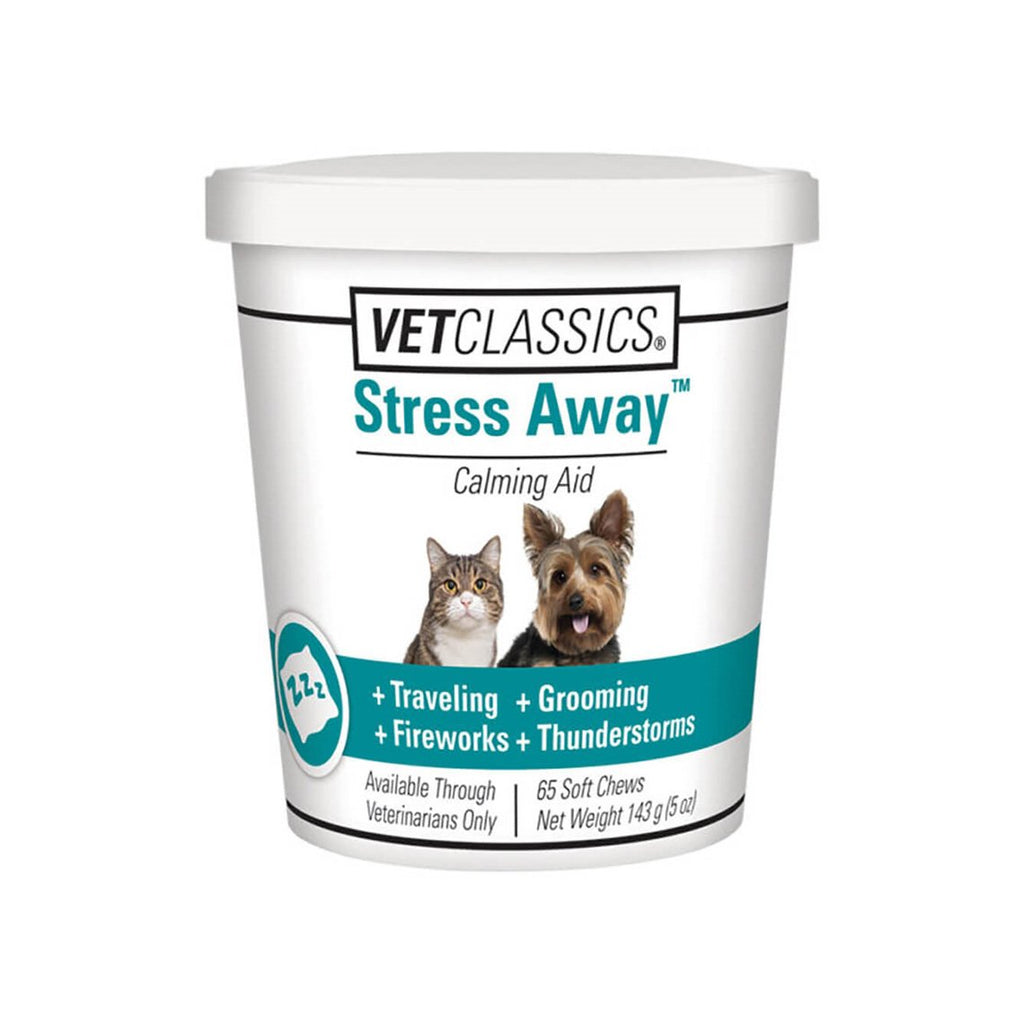 VetClassics Stress Away Cat and Dog Supplement | Only Natural Pet - Feline Products For Vet Visit Stress Relief