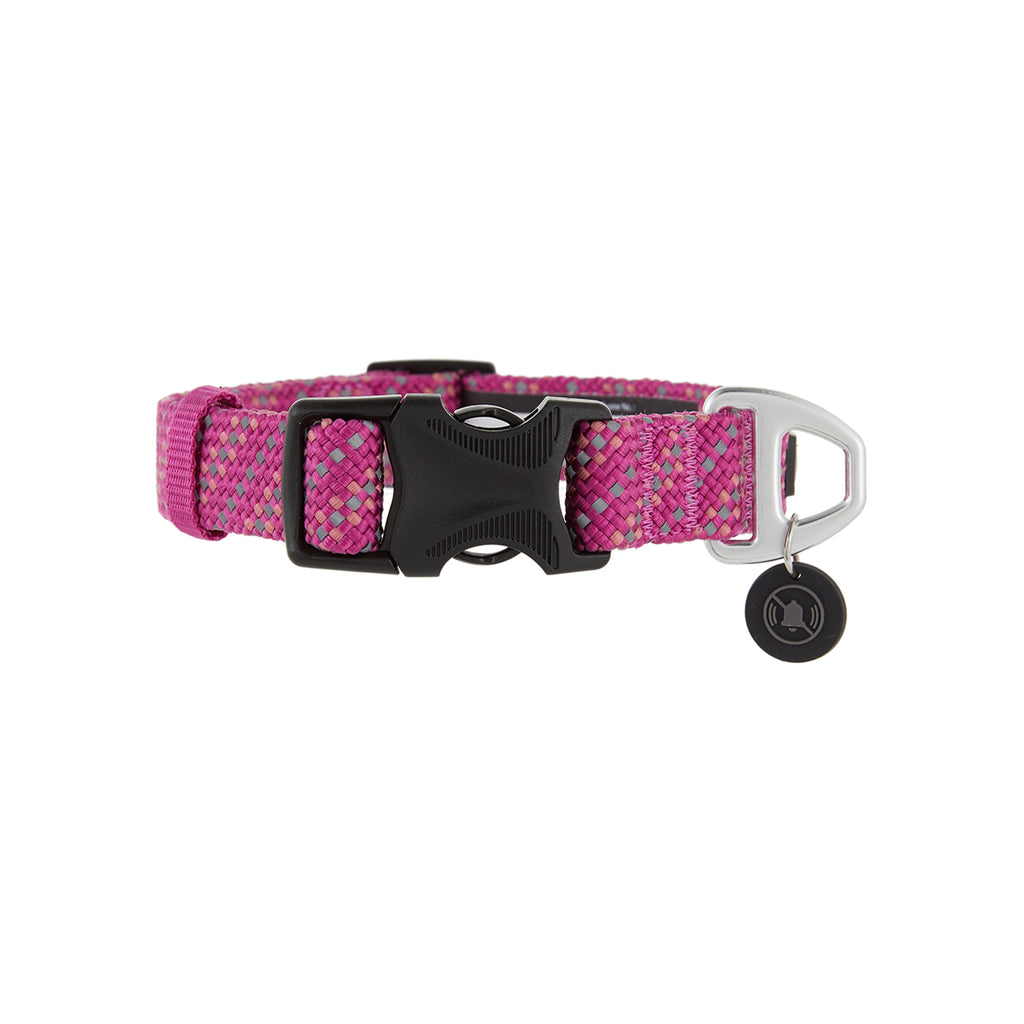 Arcadia Trail Berry Reflective Rope Collar for Dogs Only Natural Pet