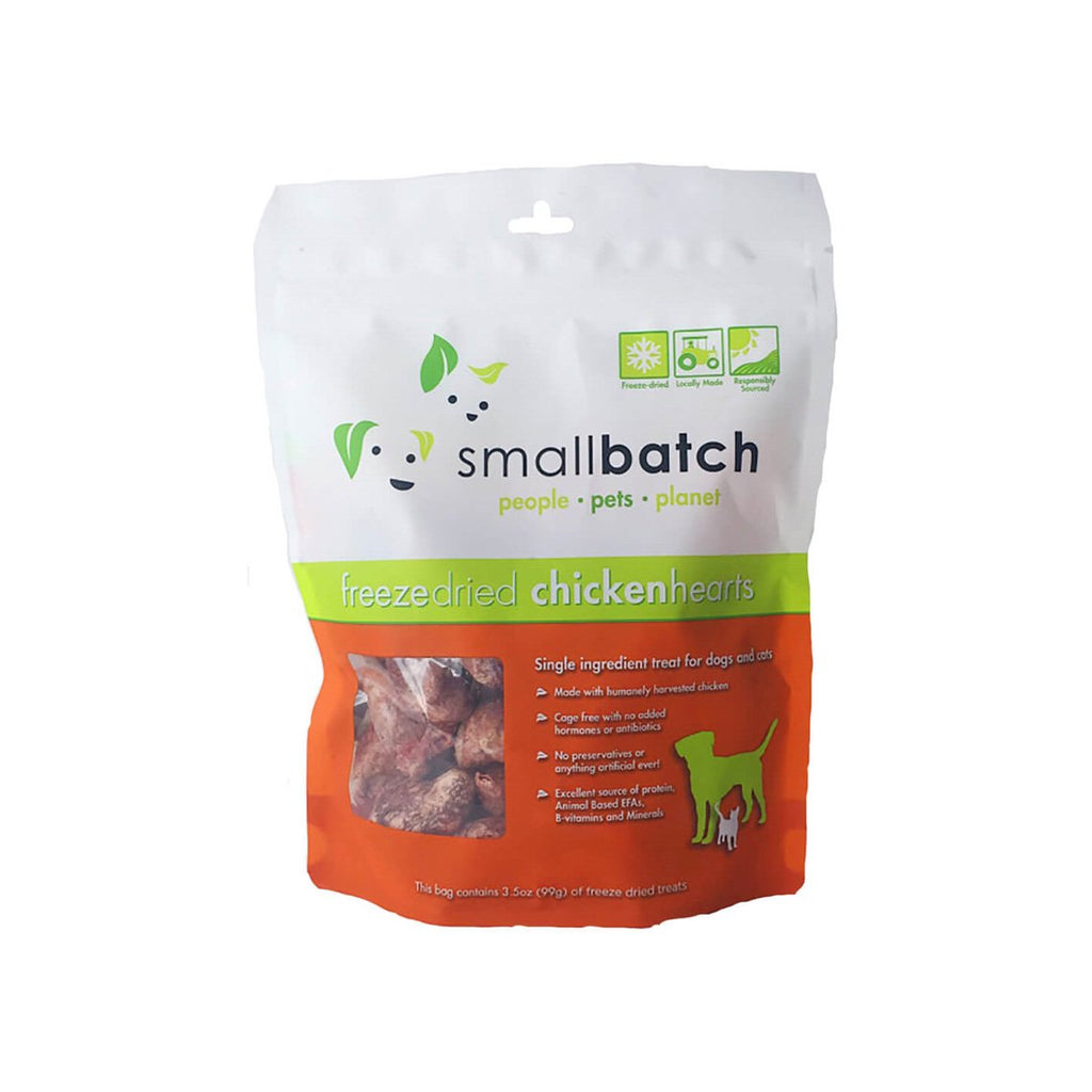 SmallBatch Freeze Dried Heart Treats Only Natural Pet