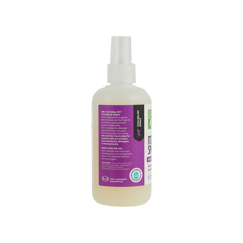 Itch Relief Spray with Aloe + Tea Tree for Dogs Only Natural Pet
