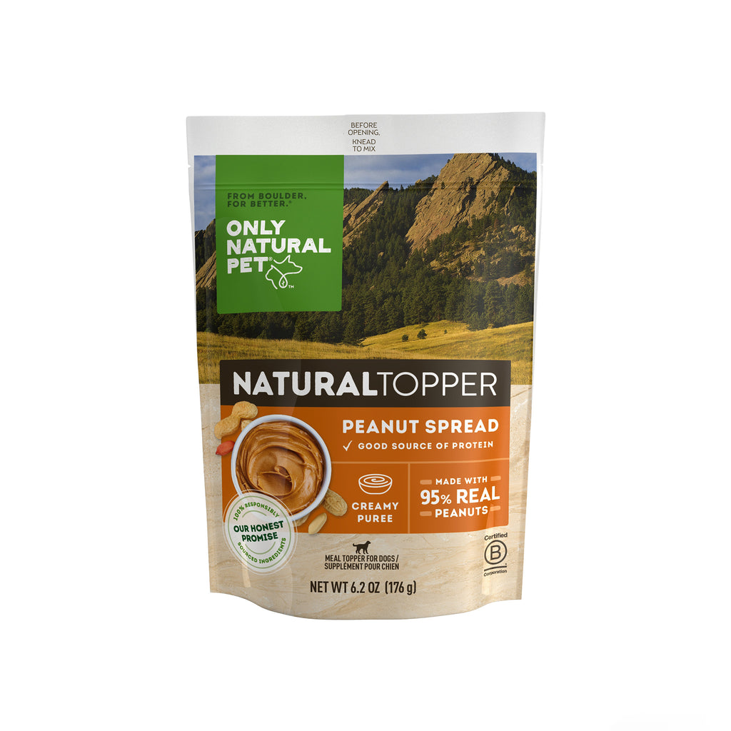 Natural Topper Peanut Butter Spread for Dogs Only Natural Pet