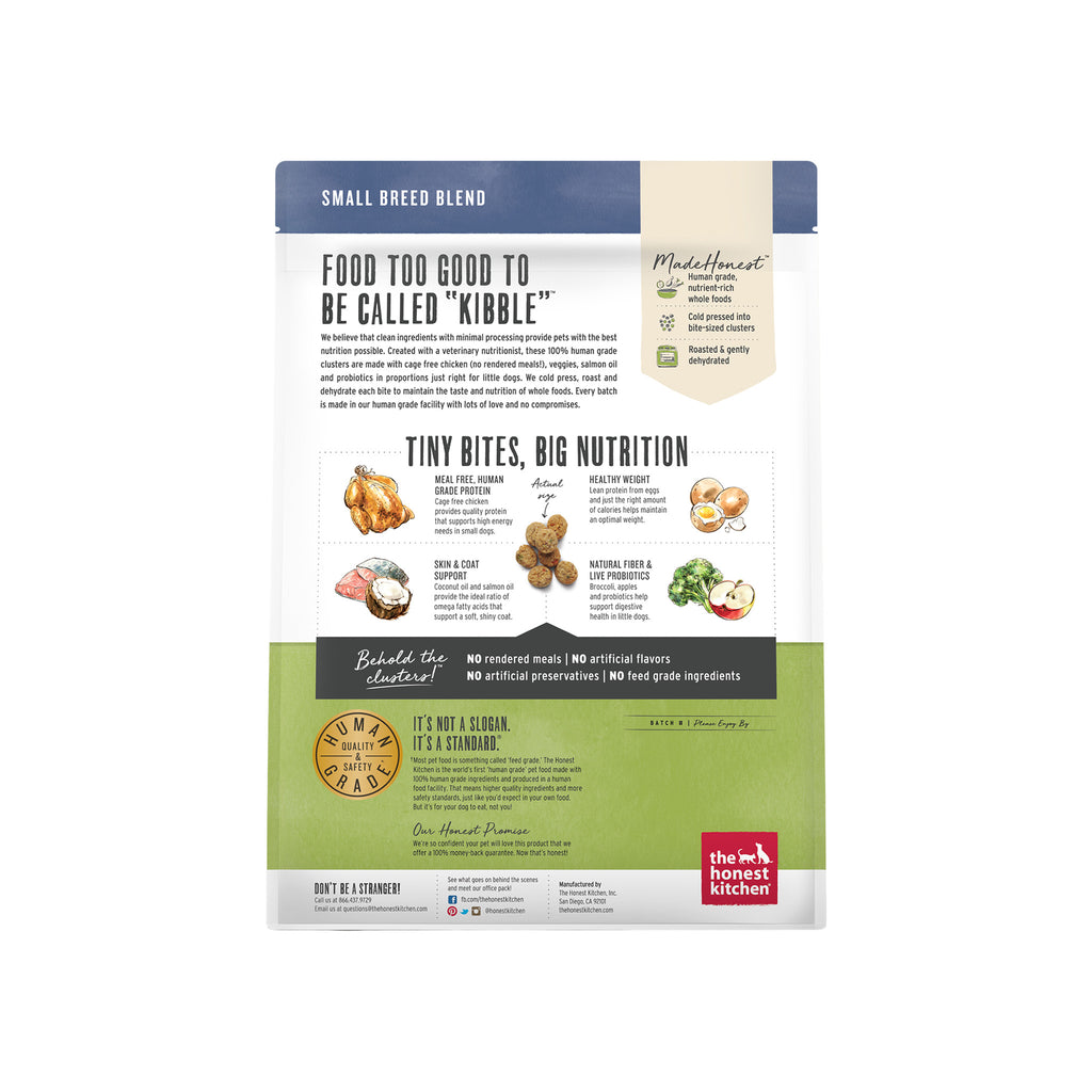 The Honest Kitchen Grain Free Whole Food Clusters Small Breed Dog Food Only Natural Pet