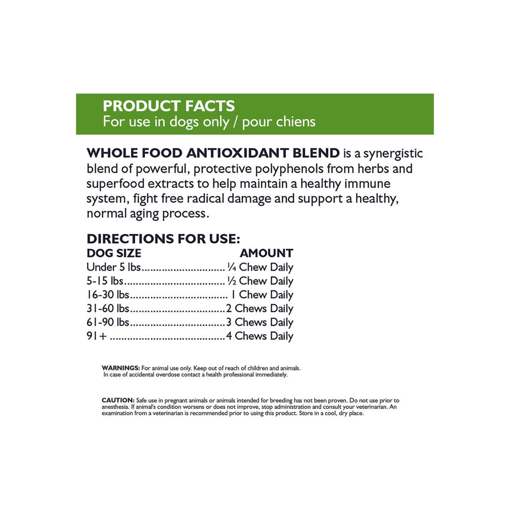 Whole Food Antioxidant Blend for Dogs Only Natural Pet