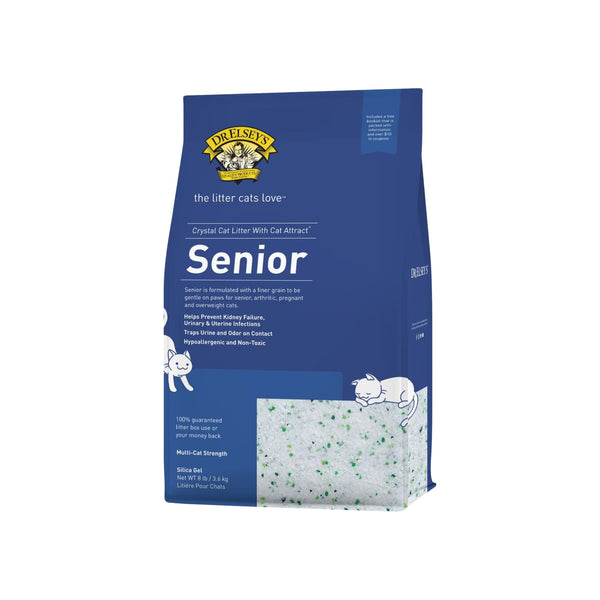 Dr. Elsey's Senior Hypoallergenic Non-Toxic Herbal Infused Silica Cat Litter Bag Front