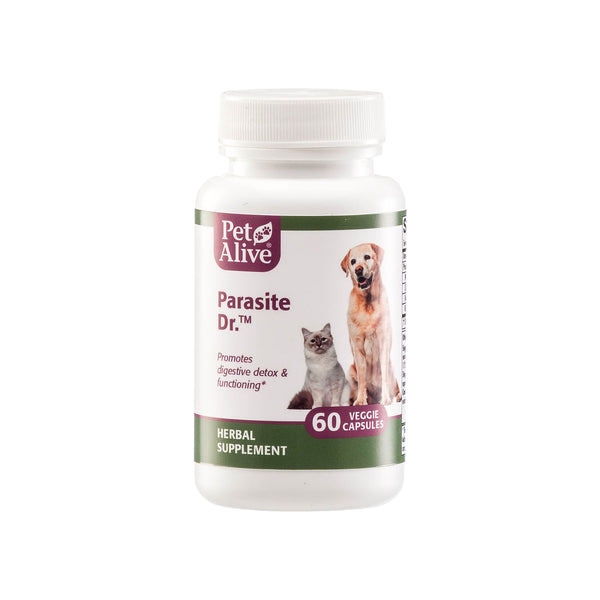 PetAlive Parasite Dr Capsules Bottle Front