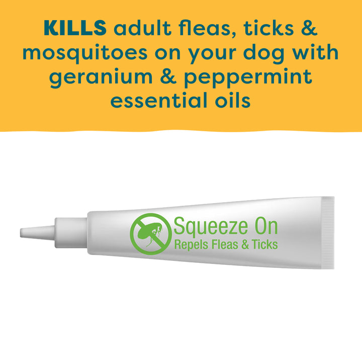 EasyDefense Herbal SqueezeOn Flea & Tick Repellent for Dogs Only Natural Pet