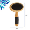 Only Natural Pet Slicker Brush with Bamboo Handle for Dogs