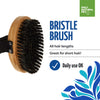 Only Natural Pet Bristle Brush features eco-friendly bamboo material