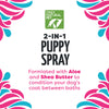 Only Natural Pet 2-in1 Puppy Spray Bottle with highlights