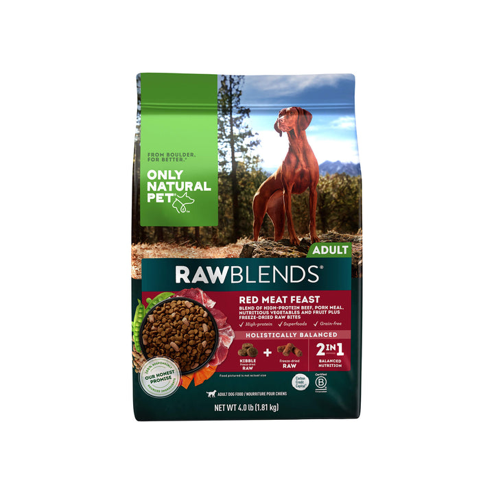 Only Natural Pet Raw Blends Red Meat Feast Grain Free Dry Dog Food