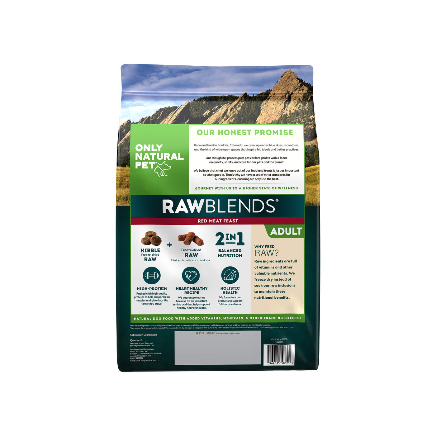 Raw Blends Red Meat Feast Grain Free Dog Food Only Natural Pet