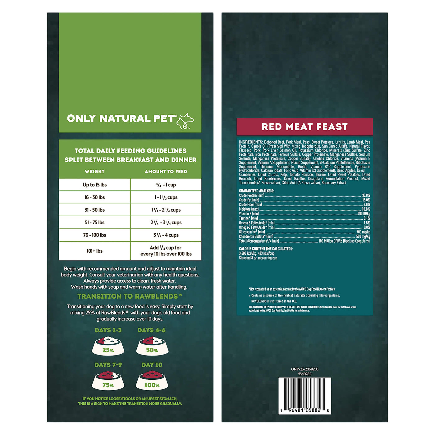 Raw Blends Red Meat Feast Grain Free Dog Food Only Natural Pet
