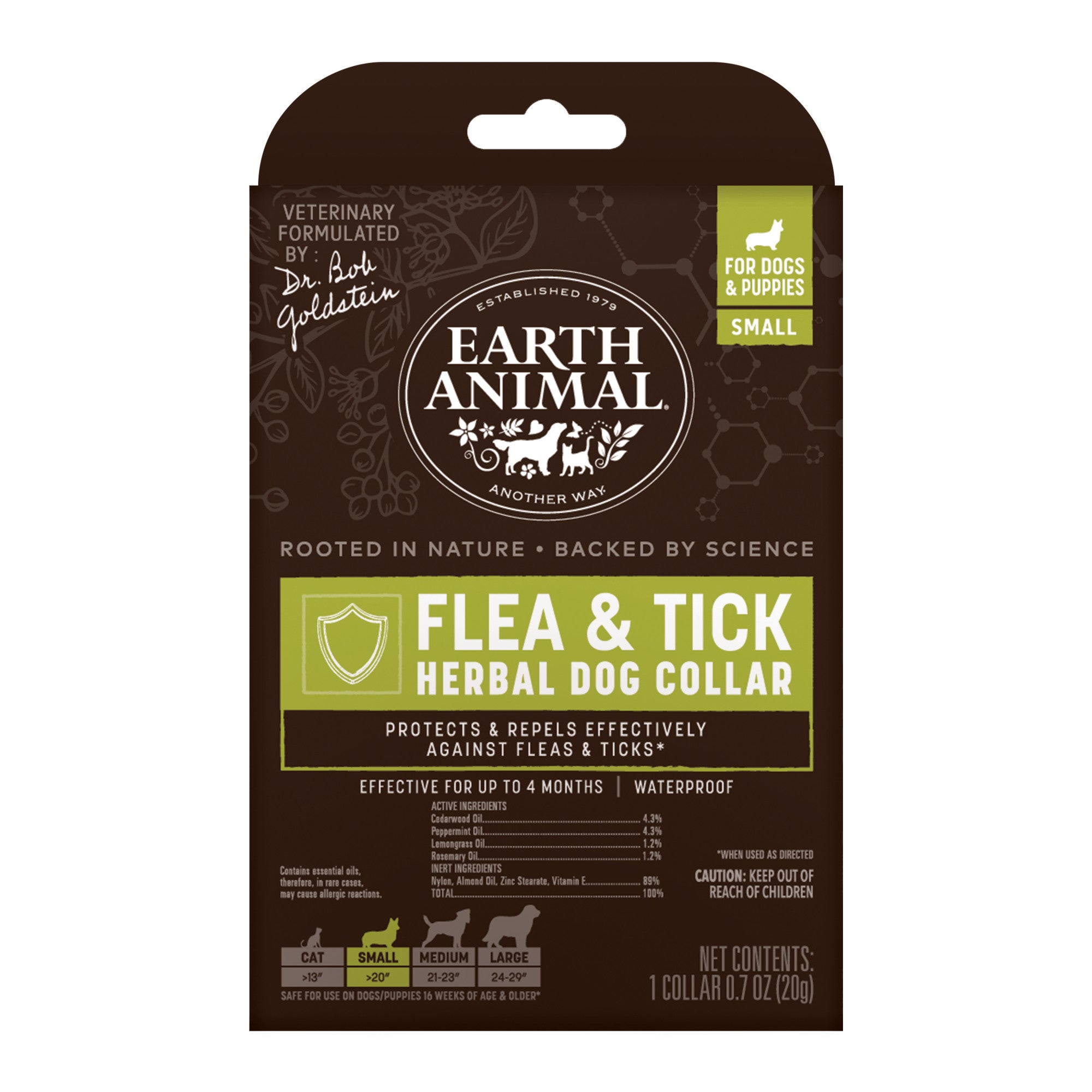 Earth Animal Nature's Protection Flea & Tick Collar for Dogs