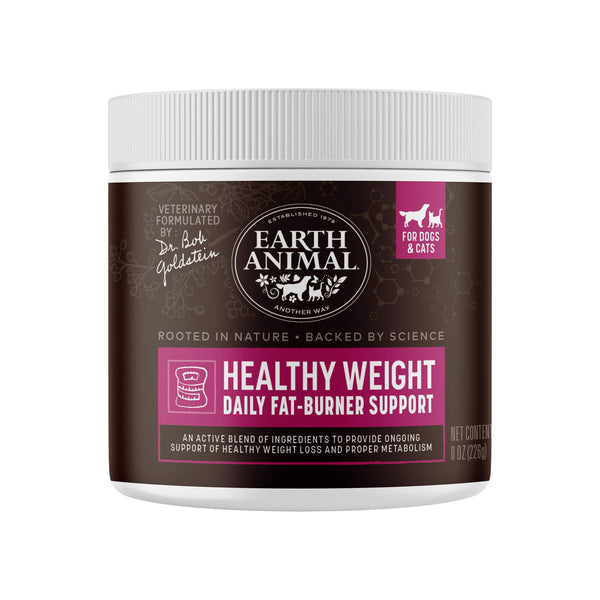Earth Animal Healthy Weight Daily Fat-Burner Support Supplement Front