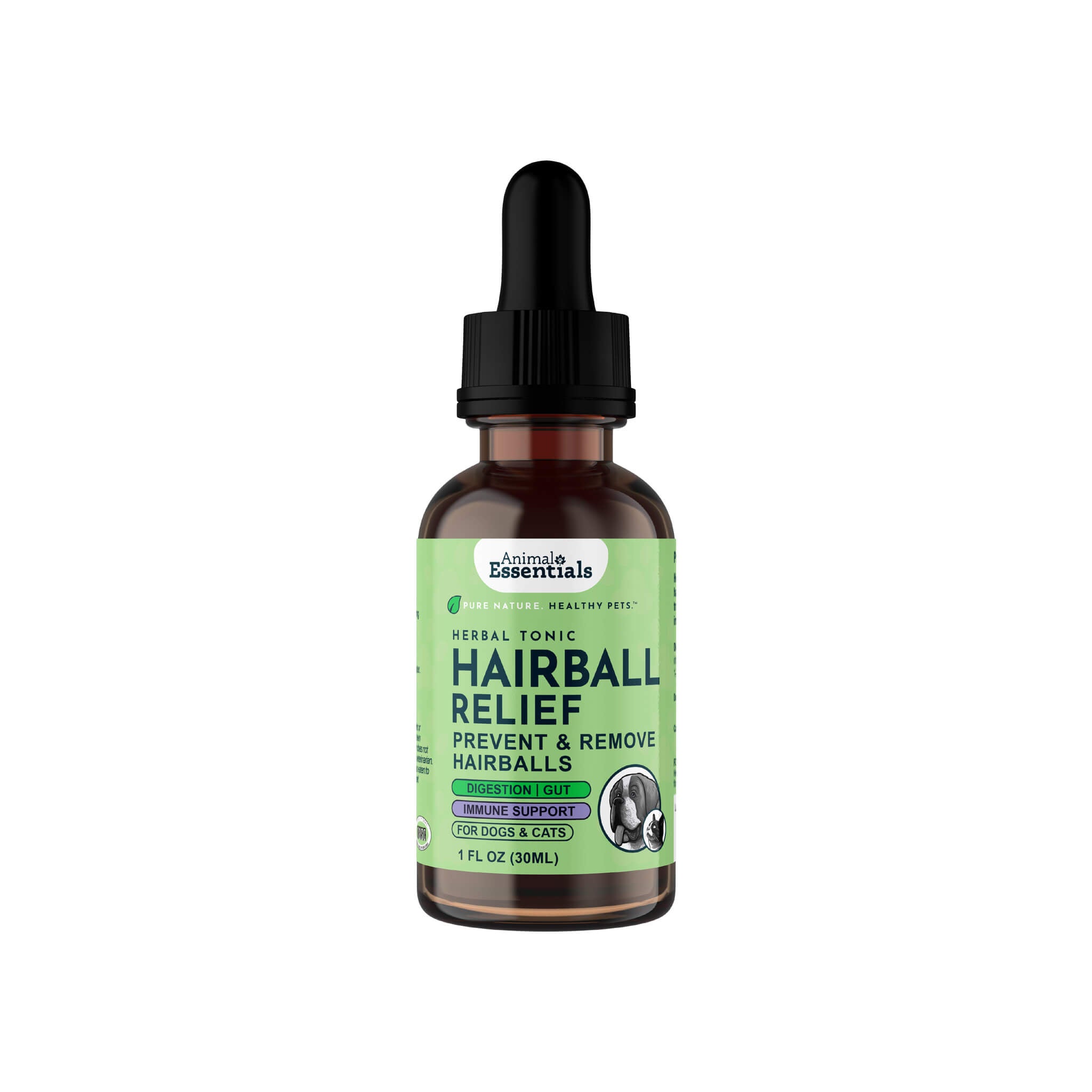 Animal Essentials Hairball Relief for Dogs Cats Only Natural Pet