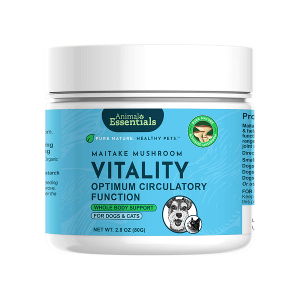 Animal Essentials VITALITY Maitake Mushroom Powder for Dogs & Cats Bottle Front
