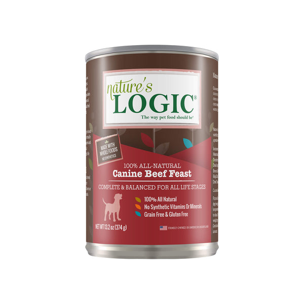 Nature's Logic Canine Beef Feast Can Front