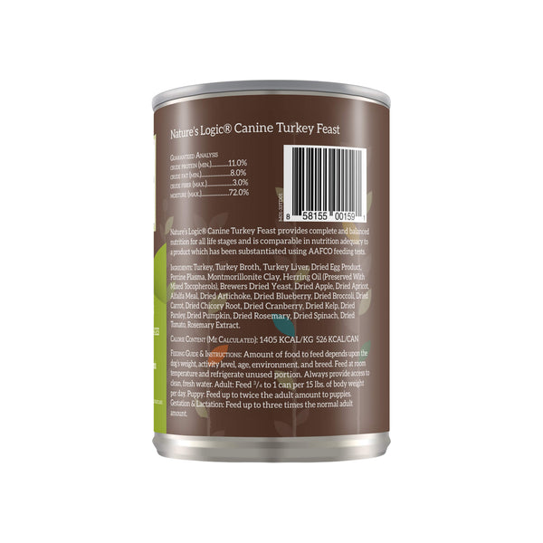 Nature's Logic Canine Turkey Feast Can Back