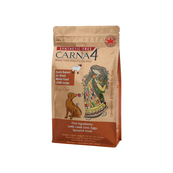 Carna4 Grain Inclusive Easy Chew Dry Dog Food Lamb Bag Front