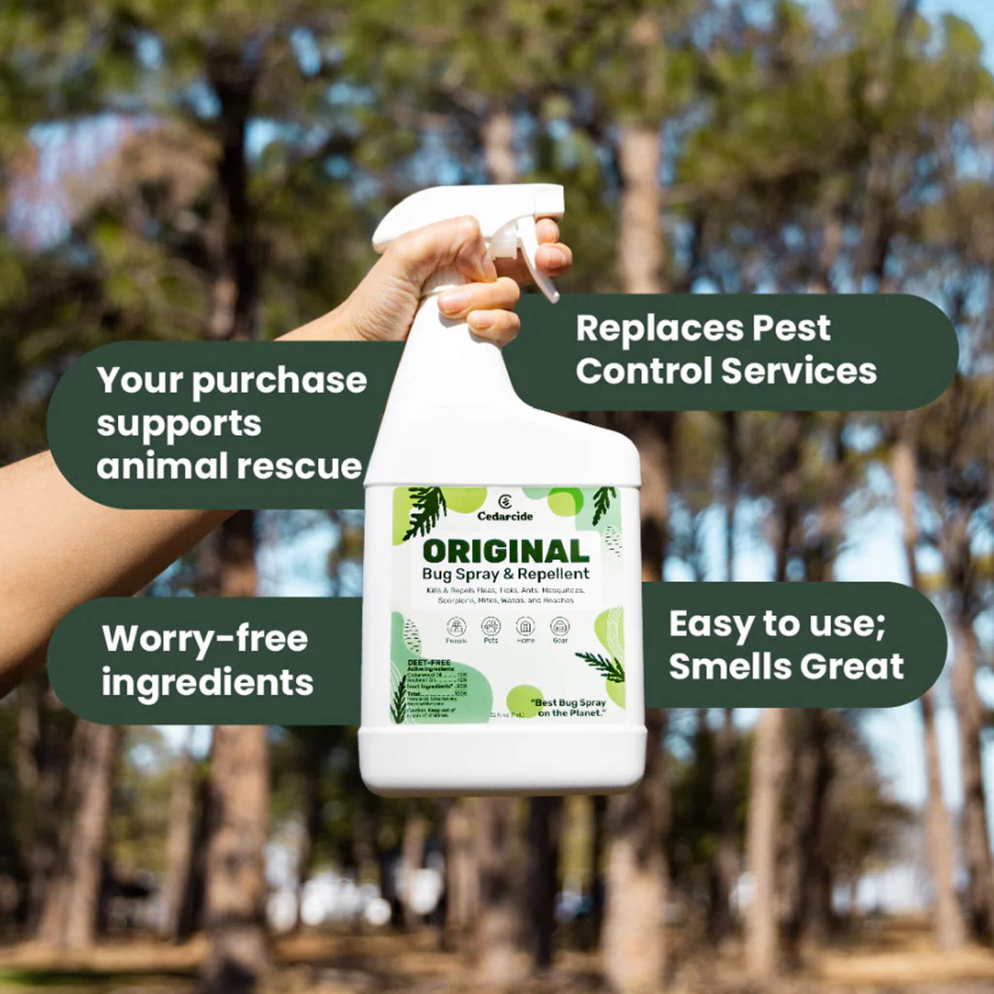 cedar oil garden spray CedarCide Spray Cedar Insect Repellent