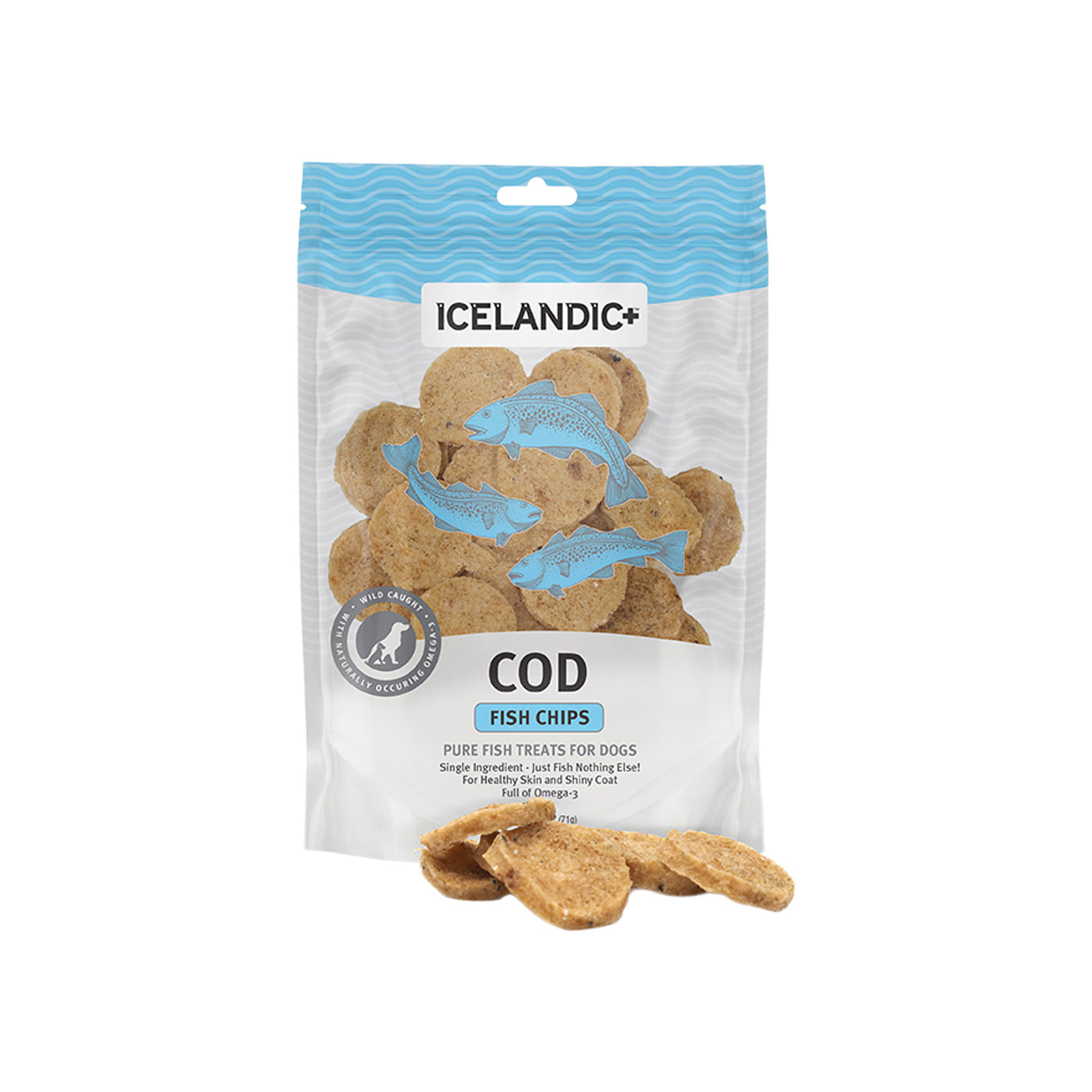 dog treat fish lure Icelandic+ Redfish Skin Rolls Dog Treats 3-oz