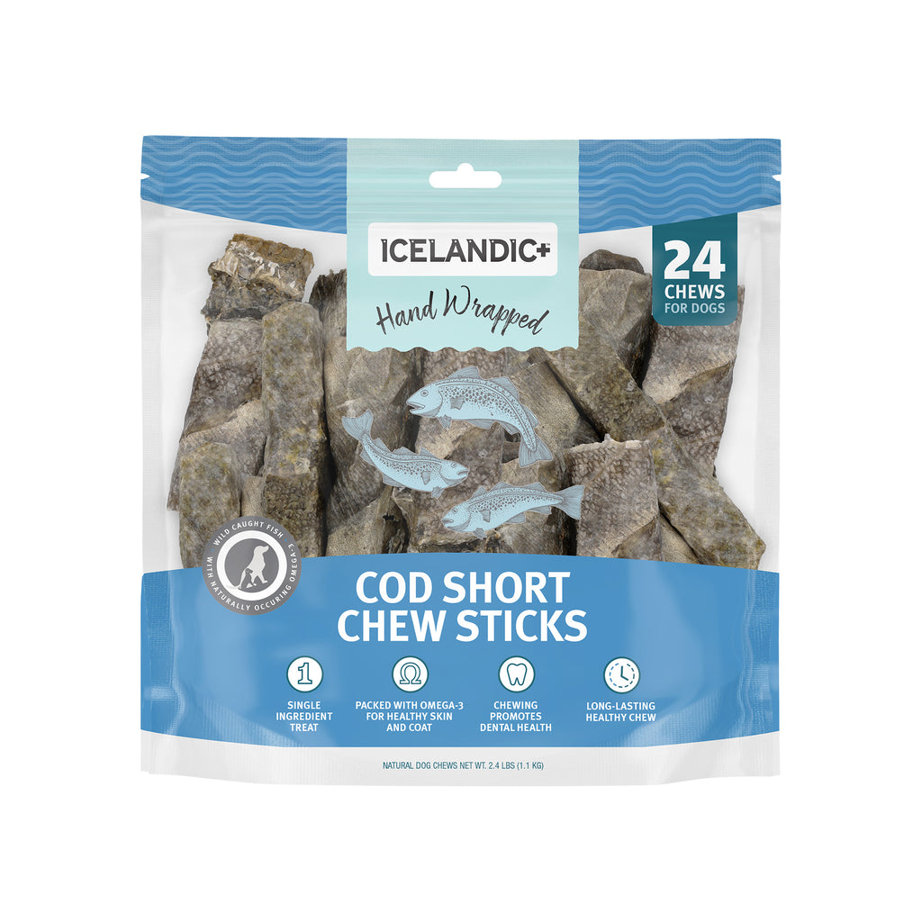 Icelandic+ Cod Skin Fish Chew Sticks Dog Treats | Only Natural Pet
