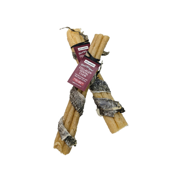 Icelandic+ Fish Wrapped Collagen Dental Chews With Tags