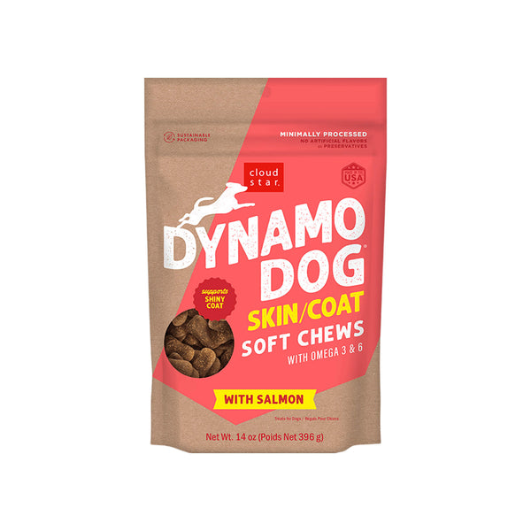 Dynamo Dog Skin & Coat Chews Package Front