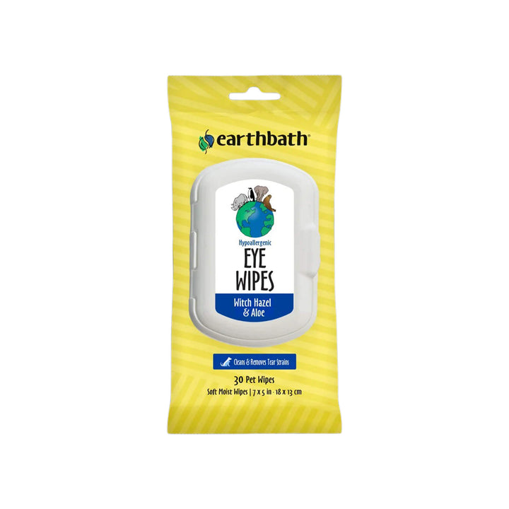 Earthbath Hypoallergenic Eye Wipes for Dogs & Cats Front