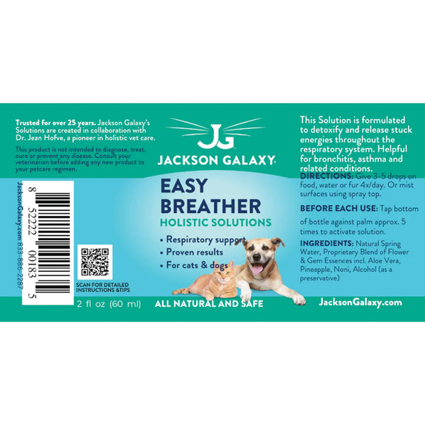 Jackson Galaxy Easy Breather Label