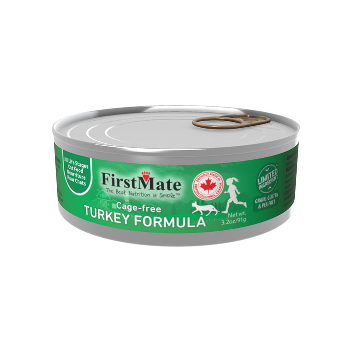 FirstMate Salmon Formula Limited Ingredient Grain-Free Canned Cat Food, 12.2-oz, Case of 12