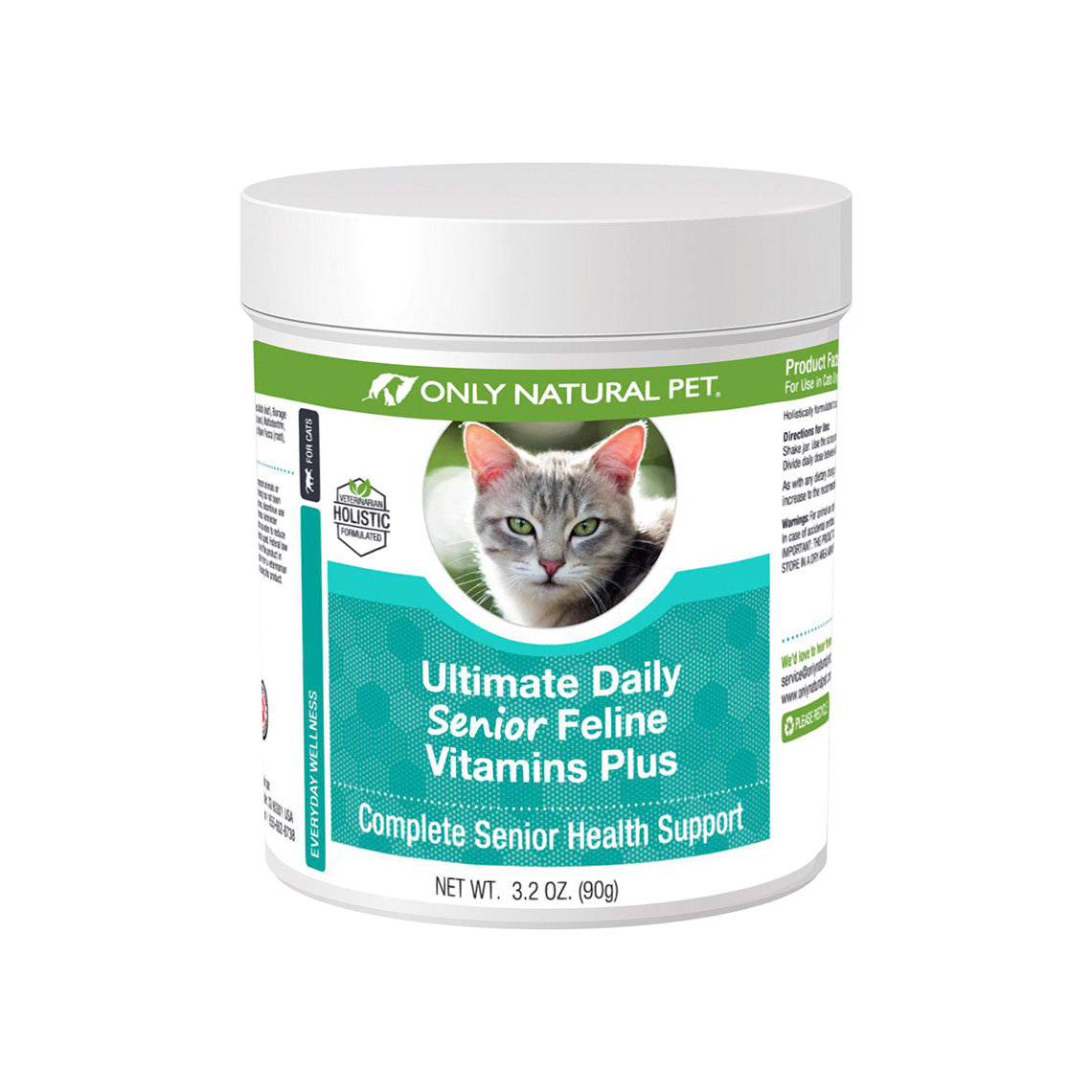 Only Natural Pet Ultimate Daily Senior Feline Vitamin Powder Supplement