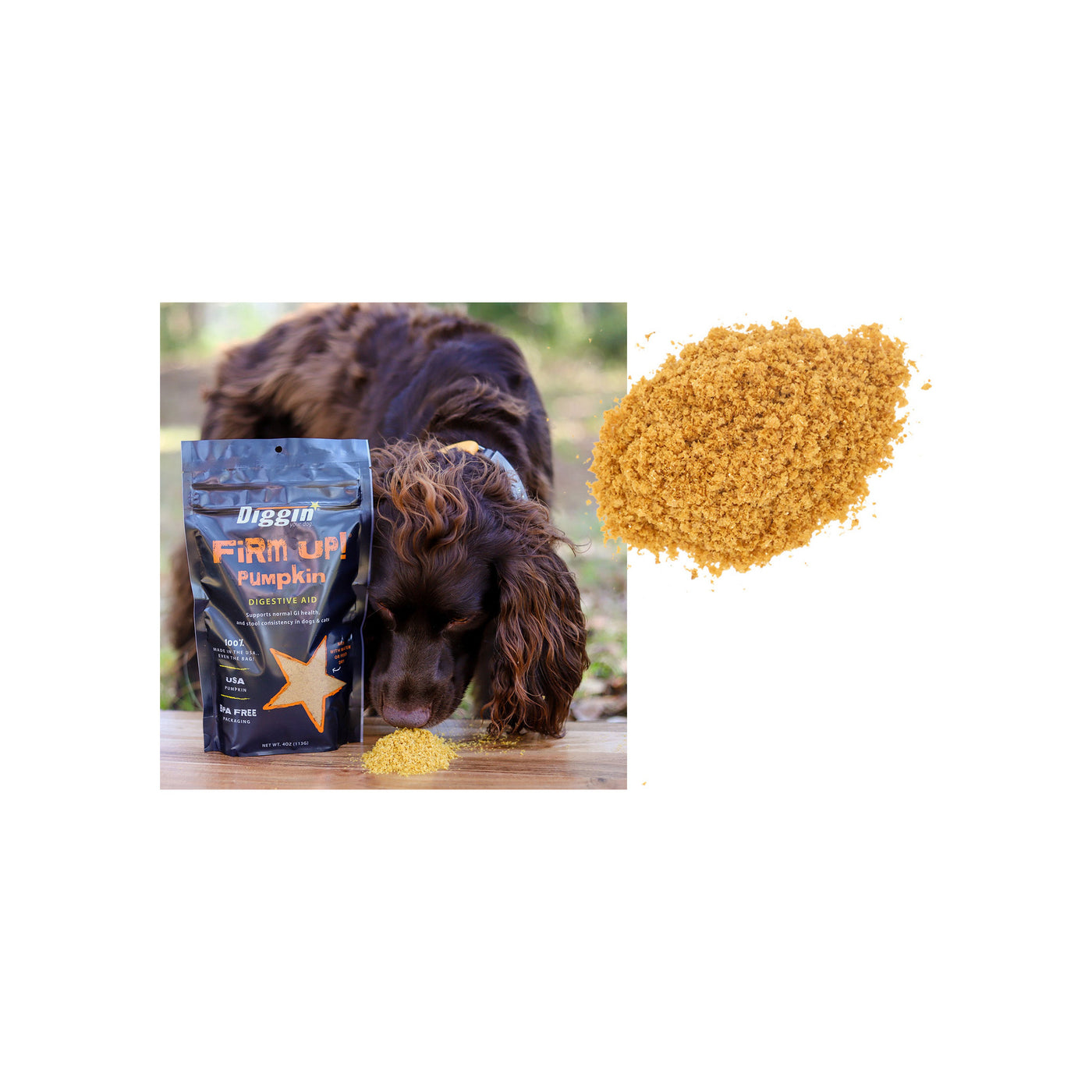 Pumpkin to firm up dog stool shop