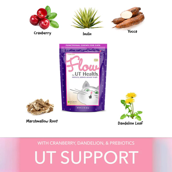 In Clover Flow Soft Chews for Cats Ingredients Infographic