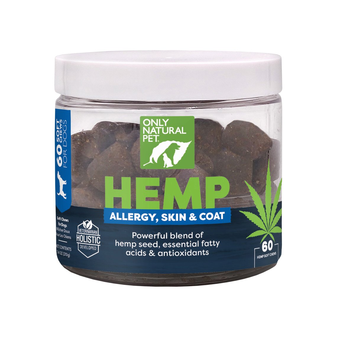 Only Natural Pet Skin & Coat Hemp Soft Chews Supplement