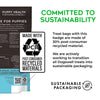 Dogswell Puppy Health Mini Soft Strip Jerky Puppy Treats Sustainability