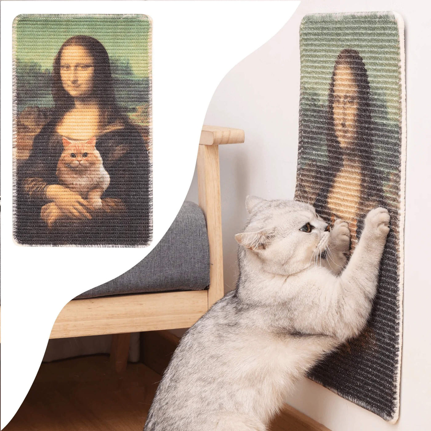 Cat Stratching Mat Furrther Art-Inspired Sisal Cat Scratching Mats | Only Natural Pet